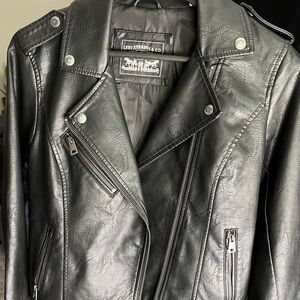Faux Leather Moto Jacket